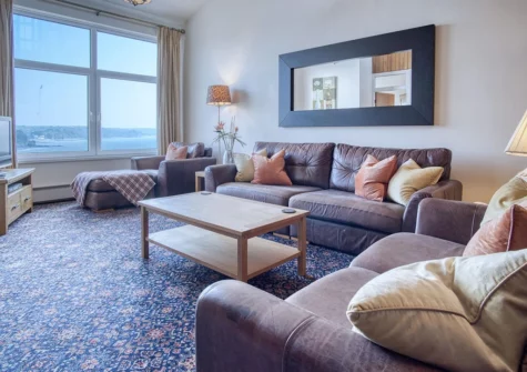 The living area at Beach View, Saundersfoot