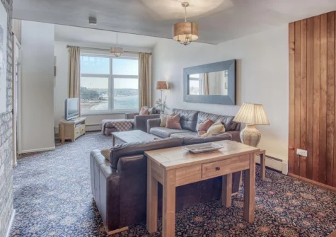 The living area at Beach View, Saundersfoot