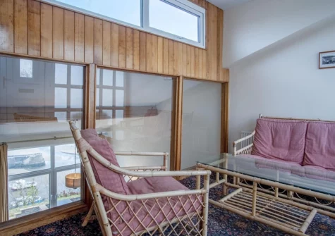 The mezzanine living area at Beach View, Saundersfoot