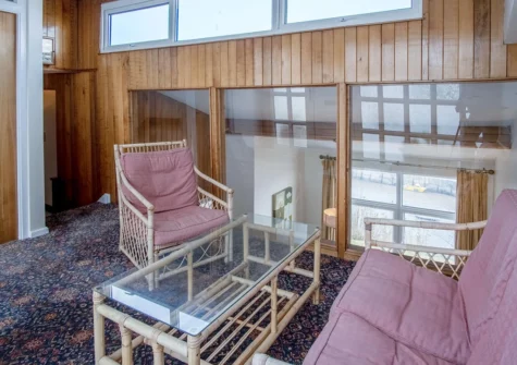 The mezzanine living area at Beach View, Saundersfoot