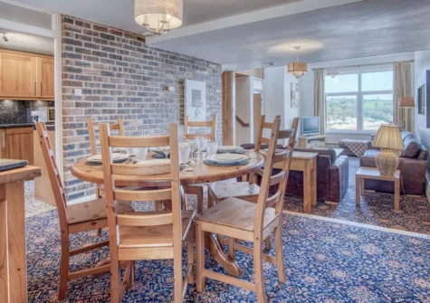The dining area at Beach View, Saundersfoot