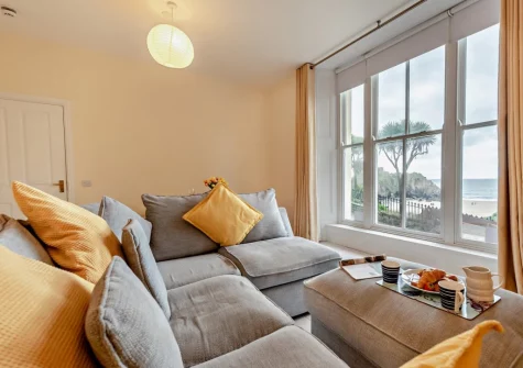 The living area at Beach View, Tenby