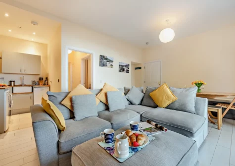 The living area at Beach View, Tenby