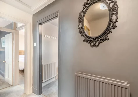 The hallway at Beaufort Apartment, Tenby