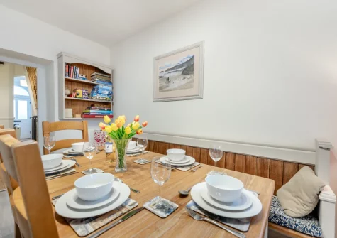 The dining room at Beech Tree Cottage, Saundersfoot