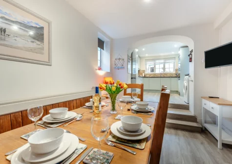 The dining room at Beech Tree Cottage, Saundersfoot