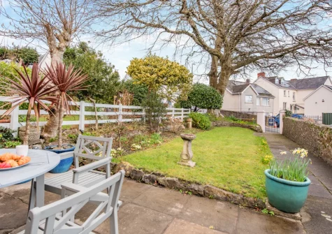 The patio, alfresco dining area & garden at Beech Tree Cottage, Saundersfoot