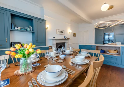 The dining area at Belle Vue House, Tenby