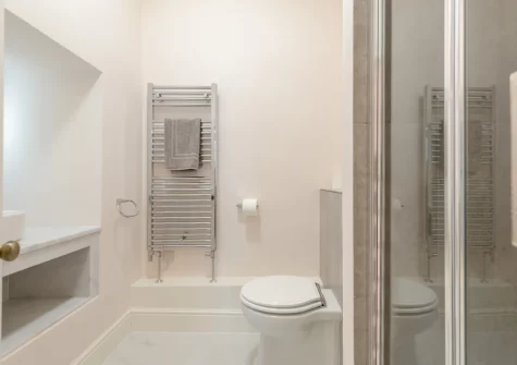 The shower room at Belle Vue House, Tenby