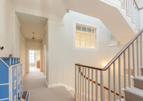 The landing between floors at Belle Vue House, Tenby