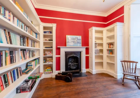 The study at Belle Vue House, Tenby