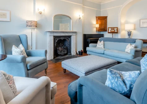 Belle Vue House, Tenby is a magnificent seven-bedroom residence within the medieval walls, boasting sweeping views across North Beach, a private tunnel leading straight to the harbour, and beautifully restored period features throughout.