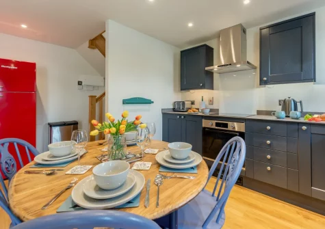 The kitchen & dining area at Berry Cottage, Little Haven