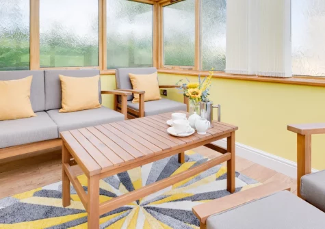 Beudy Bach, Llanrwst is a charming three-bedroom cottage tucked into the rolling Conwy Valley, featuring a cosy wood burner, sunny lawned garden with firepit, and easy access to Zip World, Bodnant Garden and North Wales's finest castles.
