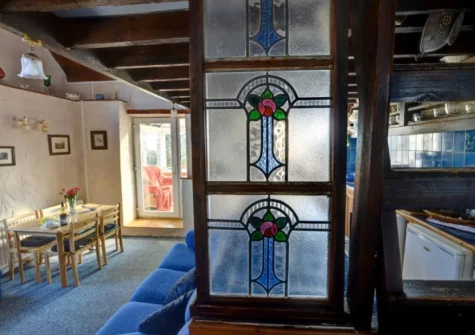 The living & dining area at Blochdy, Brynsiencyn
