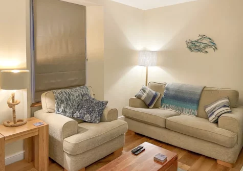 The living room at Bluebell House, Tenby