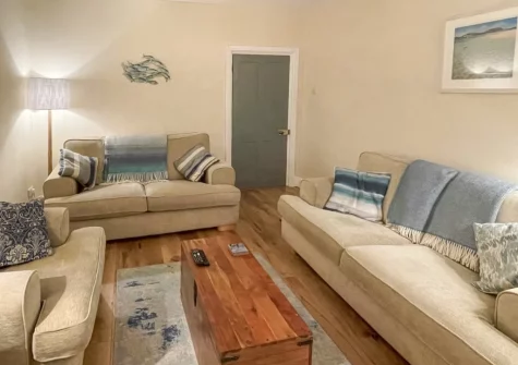 The living room at Bluebell House, Tenby