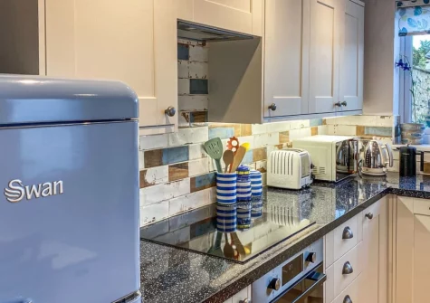 The kitchen at Bluebell House, Tenby