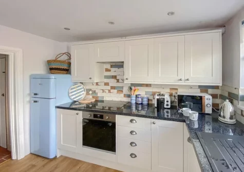 The kitchen at Bluebell House, Tenby