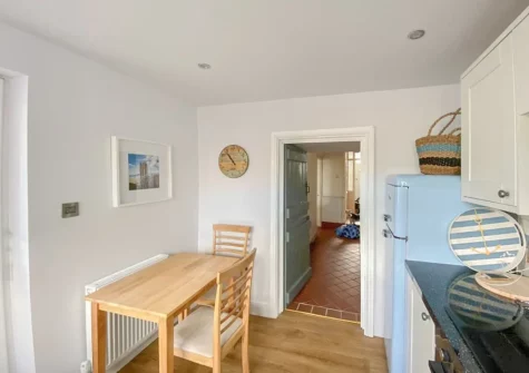 The kitchen at Bluebell House, Tenby