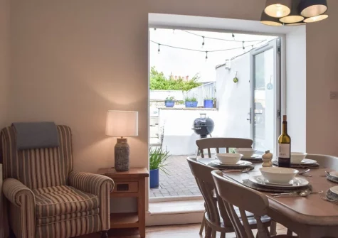 The dining room at Bluebell House, Tenby
