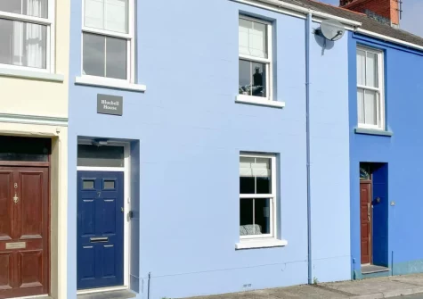 Bluebell House is spacious terraced home is set on a quiet residential street, set within the famous walled town of Tenby