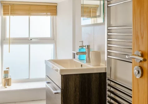 The bathroom at Bon Accorde, Goodwick