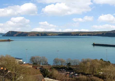 The view from the patio & alfresco dining area at Bon Accorde, Goodwick