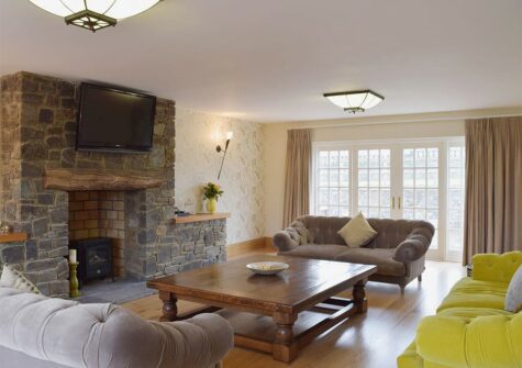 The living area at Bounty Manor, Llanddewi Velfrey