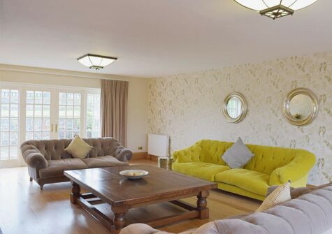 The living area at Bounty Manor, Llanddewi Velfrey