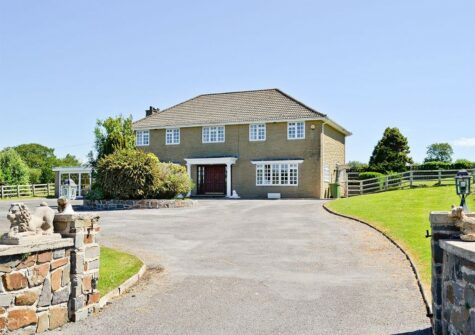 Bounty Manor, Llanddewi Velfrey is a five bedroom, two bathroom detached house and gardens near Narberth. Spacious rooms include a games room, sitting room with logburner & farmhouse kitchen. Ample parking & superb Preseli Mountain views.