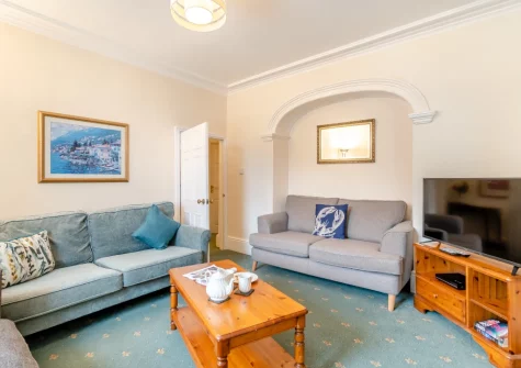 The living room at Bridge House, Little Haven