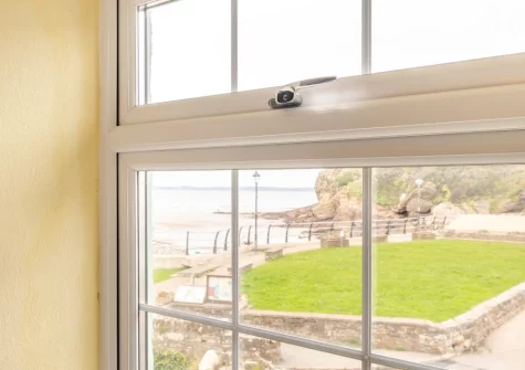 The view from bedroom #1 at Bridge House, Little Haven