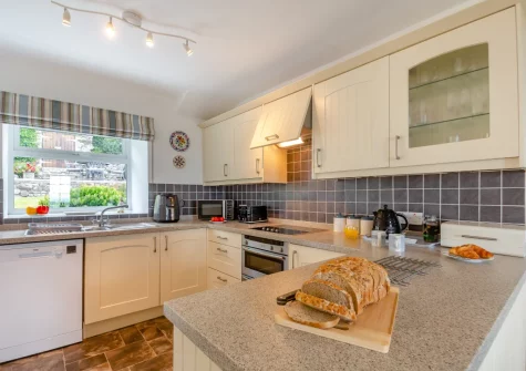 The kitchen at Bron Y Gadair, Llanfair