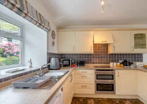 The kitchen at Bron Y Gadair, Llanfair