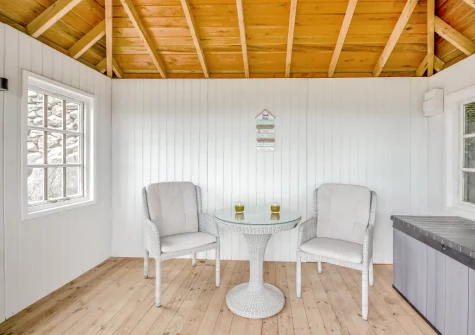 The summer house at Bron Y Gadair, Llanfair