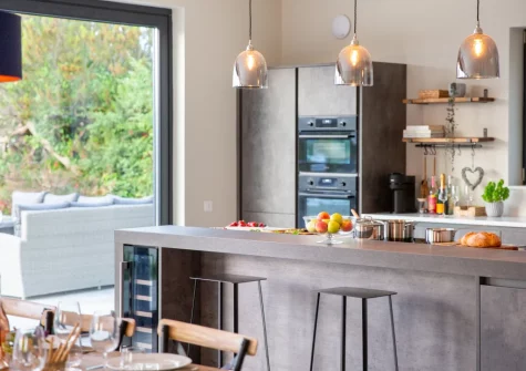 The kitchen at Bryn Benar, Abersoch