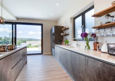 The kitchen at Bryn Benar, Abersoch