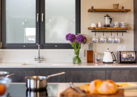 The kitchen at Bryn Benar, Abersoch