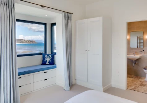 Bedroom #1 at Bryn Benar, Abersoch