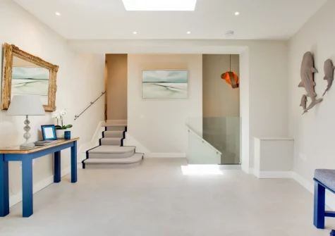 The entrance hallway at Bryn Benar, Abersoch