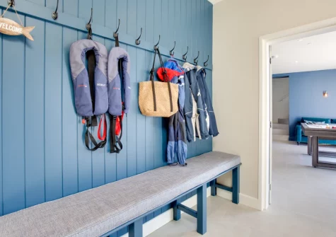 The entrance hallway at Bryn Benar, Abersoch