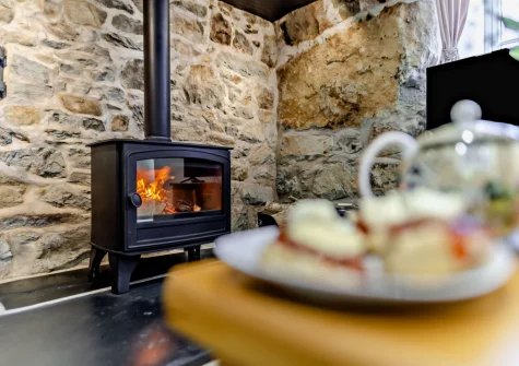 The living area at Bryn Bras, Brithdir