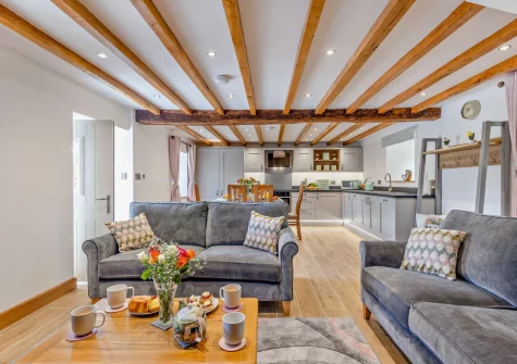 The living area at Bryn Bras, Brithdir