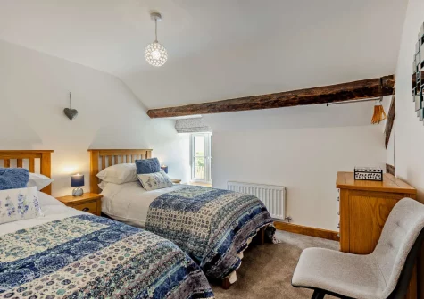 Bedroom #2 at Bryn Bras, Brithdir