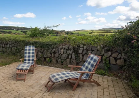 The garden & relaxation area at Bryn Olwyn, Little Newcastle