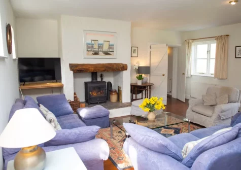 The living room at Brynceirios, Newport