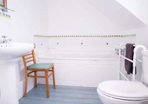 The first floor bathroom at Brynceirios, Newport