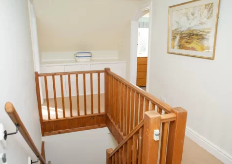 The first floor landing at Brynceirios, Newport