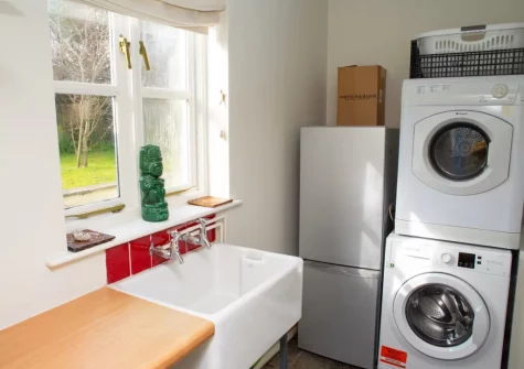 The utility room at Brynceirios, Newport
